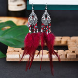 Drop Shaped Point Diamond Chain Tassel Earrings – Thoughtful Gifts — 3