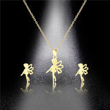 Jewelry Women Cute Angel Pendant Stainless Steel – Jewelry Gift Ideas — 1