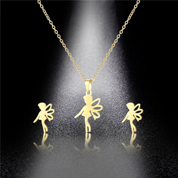 Jewelry Women Cute Angel Pendant Stainless Steel – Jewelry Gift Ideas — 1