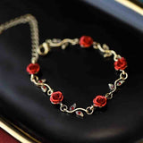 Romantic Rose Flower Bracelet Women's Vintage – Jewelry Gift Ideas — 5