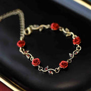 Romantic Rose Flower Bracelet Women's Vintage – Jewelry Gift Ideas — 5