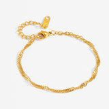 European And American Water Wave Chain Titanium – Small Gift Ideas — 3