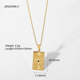 Statement Square Tarot Signet Pendant Necklace – Jewelry Gift Ideas — 5