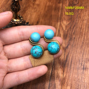 Ornament Distressed Gold Hand-woven Turquoise – Jewelry Gift Ideas — 7