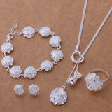925 Silver Plated Set Women's Beautiful Tassel – Gifts for Her — 1