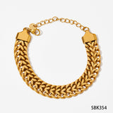 Stainless Steel Bracelet Electroplating Simple Style – Stylish Gifts — 13