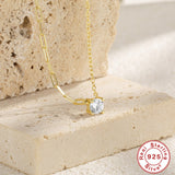 Sterling Silver Simple All-match Four-claw – Jewelry Gift Ideas — 7