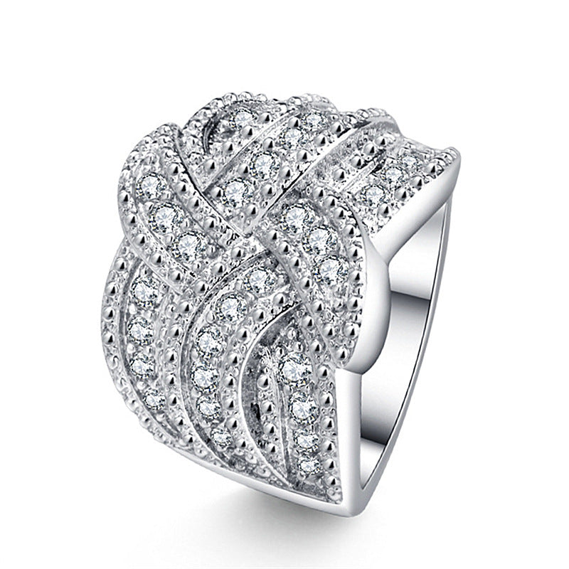 Rotating Ring Inlaid With Superbleach Zircon Full – Gift Ideas — 1