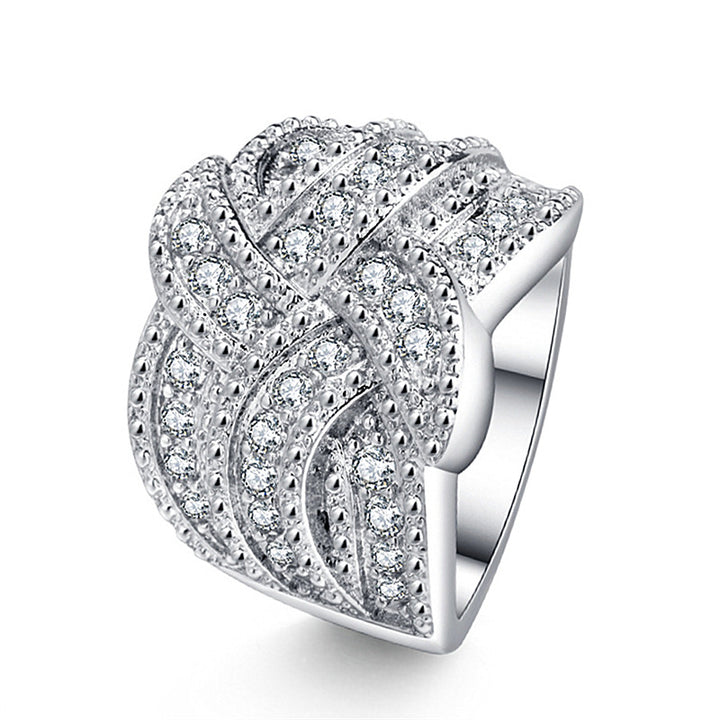 Rotating Ring Inlaid With Superbleach Zircon Full – Gift Ideas — 1