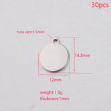 Stainless Steel Smooth Small Round Disc Pendant – Jewelry Gift Ideas — 8