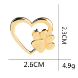 Caring dog paw cutout brooch – Jewelry Gift Ideas — 7