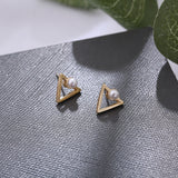 Hollow Diamond Square Stud Earrings – Holiday Gift Ideas — 6