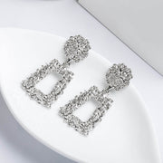 Metal earrings embossed floral earrings – Holiday Gift Ideas — 6