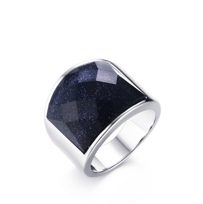 Golden Vintage Titanium Steel Casting Men's Ring – Gifts for Him — 1