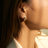 Women's Retro Peach Heart Round Earrings – Gifts for Her — 3