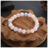 Candy-colored natural Morgan stone bracelet – Jewelry Gift Ideas — 2