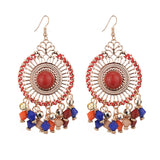 Exaggerated Disc Tassel Earrings Retro Style – Stylish Gifts — 2