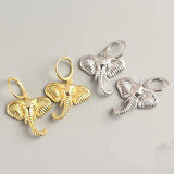 S925 Silver Elephant Earrings With Silver Earrings – Gifts for Her — 3