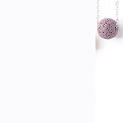 Simple Wild Volcanic Stone Round Bead Necklace – Jewelry Gift Ideas — 8