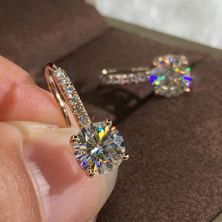 Round Zircon inlaid European and American Popular – Gifts for Couples — 1