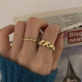 Shirt Croissant Open Index Finger S925 Silver Ring – Everyday Gifts — 4