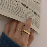 Shirt Croissant Open Index Finger S925 Silver Ring – Everyday Gifts — 3