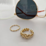 Shirt Croissant Open Index Finger S925 Silver Ring – Everyday Gifts — 5