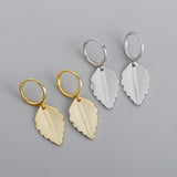Fashion Leaf Shape S925 Sterling Silver Earrings – Stylish Gifts — 4