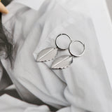 Fashion Leaf Shape S925 Sterling Silver Earrings – Stylish Gifts — 6