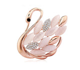 Pin Opal Swan Brooch Women Suit Cardigan Corsage – Jewelry Gift Ideas — 4