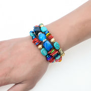 Colorful Natural Stone Turquoise Beaded Bracelet – Jewelry Gift Ideas — 1