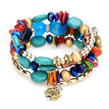 Colorful Natural Stone Turquoise Beaded Bracelet – Jewelry Gift Ideas — 2