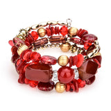Colorful Natural Stone Turquoise Beaded Bracelet – Jewelry Gift Ideas — 12