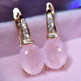 Natural Gemstone Female Teardrop Earrings – Gifts for Her — 5