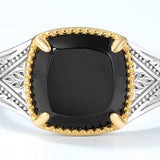 Niche Black Agate Vintage Style Luxury Ring – Stylish Gifts — 2