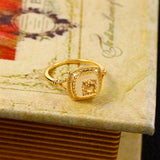 Palace Style Elegant Cut Flower Ring – Stylish Gifts — 3