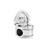 Silver Charm Proposal Heart Shaped Ring Box Fashion – Stylish Gifts — 3