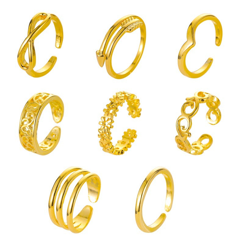 Simple Opening Adjustable Foot Ring Set – Holiday Gift Ideas — 1