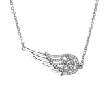 Fashion Sterling Silver Angel Wings Necklace – Jewelry Gift Ideas — 1