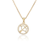Golden Zodiac Pendant Necklace Female – Jewelry Gift Ideas — 2
