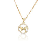 Golden Zodiac Pendant Necklace Female – Jewelry Gift Ideas — 8