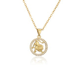 Golden Zodiac Pendant Necklace Female – Jewelry Gift Ideas — 5
