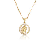Golden Zodiac Pendant Necklace Female – Jewelry Gift Ideas — 12
