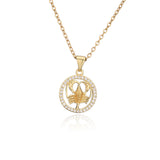 Golden Zodiac Pendant Necklace Female – Jewelry Gift Ideas — 11