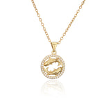 Golden Zodiac Pendant Necklace Female – Jewelry Gift Ideas — 3