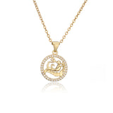 Golden Zodiac Pendant Necklace Female – Jewelry Gift Ideas — 6