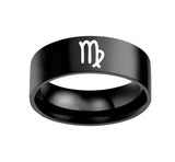 Twelve Constellation Rings Stainless Steel Male – Gifts for Her — 1