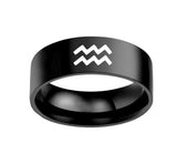 Twelve Constellation Rings Stainless Steel Male – Gifts for Her — 9