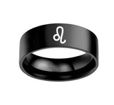 Twelve Constellation Rings Stainless Steel Male – Gifts for Her — 12