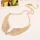 Diamond Angel Wing Necklace Short Style Fake – Jewelry Gift Ideas — 5
